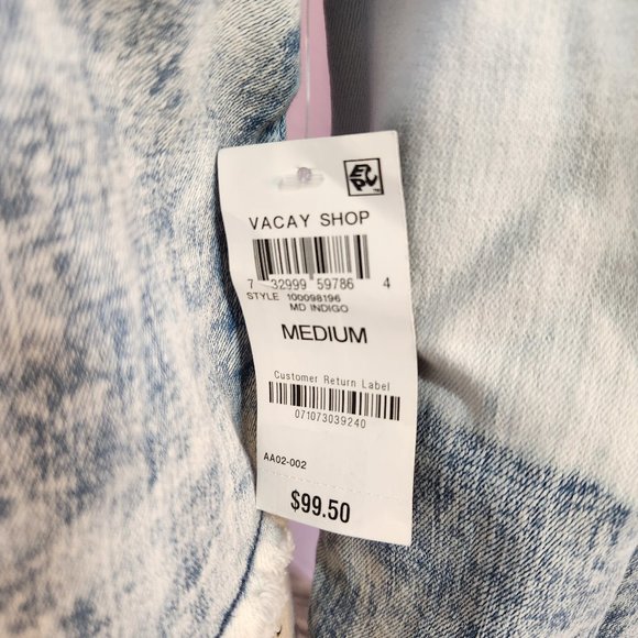 NWT INC Oversized Denim Cropped Jacket - Picture 4 of 12